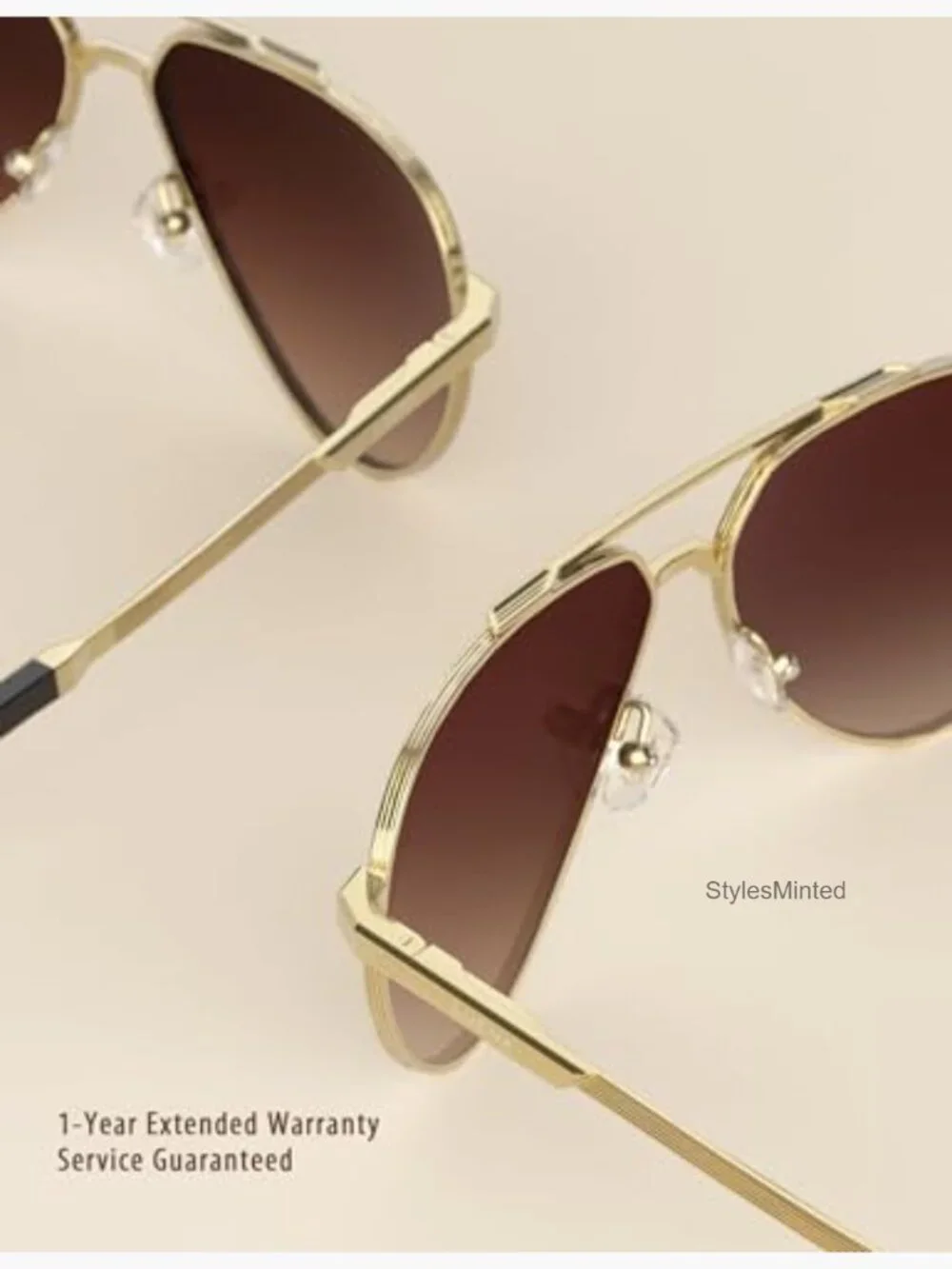 Polarized Aviator Sunglasses UV400 Protection Classic Pilot 60mm